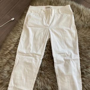 White capris pants
